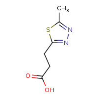 3-(5-methyl-1,3,4-thiadiazol-2-yl)propanoic acid