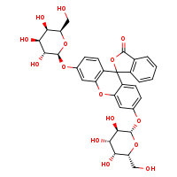 3',6'-bis({[(2S,3R,4S,5R,6R)-3,4,5-trihydroxy-6-(hydroxymethyl)oxan-2-yl]oxy})spiro[2-benzofuran-1,9'-xanthen]-3-one