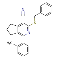 3-(benzylsulfanyl)-1-(2-methylphenyl)-5H,6H,7H-cyclopenta[c]pyridine-4-carbonitrile
