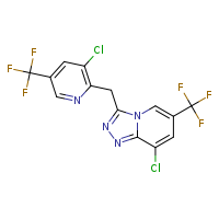 3-chloro-2-{[8-chloro-6-(trifluoromethyl)-[1,2,4]triazolo[4,3-a]pyridin-3-yl]methyl}-5-(trifluoromethyl)pyridine