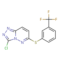 3-chloro-6-{[3-(trifluoromethyl)phenyl]sulfanyl}-[1,2,4]triazolo[4,3-b]pyridazine
