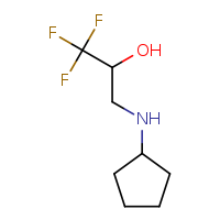 3-(cyclopentylamino)-1,1,1-trifluoropropan-2-ol