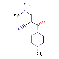 3-(dimethylamino)-2-(4-methylpiperazine-1-carbonyl)prop-2-enenitrile