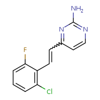 4-[2-(2-chloro-6-fluorophenyl)ethenyl]pyrimidin-2-amine
