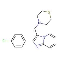 4-{[2-(4-chlorophenyl)imidazo[1,2-a]pyridin-3-yl]methyl}thiomorpholine