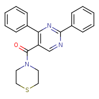 4-(2,4-diphenylpyrimidine-5-carbonyl)thiomorpholine