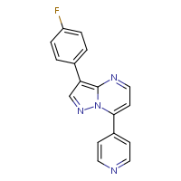 4-[3-(4-fluorophenyl)pyrazolo[1,5-a]pyrimidin-7-yl]pyridine