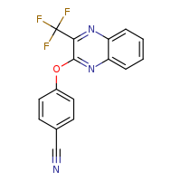 4-{[3-(trifluoromethyl)quinoxalin-2-yl]oxy}benzonitrile