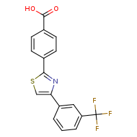 4-{4-[3-(trifluoromethyl)phenyl]-1,3-thiazol-2-yl}benzoic acid