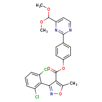 4-[4-(dimethoxymethyl)pyrimidin-2-yl]phenyl 3-(2,6-dichlorophenyl)-5-methyl-1,2-oxazole-4-carboxylate