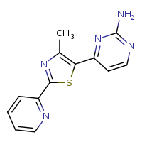 4-[4-methyl-2-(pyridin-2-yl)-1,3-thiazol-5-yl]pyrimidin-2-amine