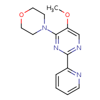 4-[5-methoxy-2-(pyridin-2-yl)pyrimidin-4-yl]morpholine