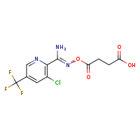 4-[({amino[3-chloro-5-(trifluoromethyl)pyridin-2-yl]methylidene}amino)oxy]-4-oxobutanoic acid