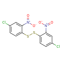 4-chloro-1-[(4-chloro-2-nitrophenyl)disulfanyl]-2-nitrobenzene