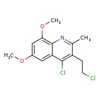 4-chloro-3-(2-chloroethyl)-6,8-dimethoxy-2-methylquinoline