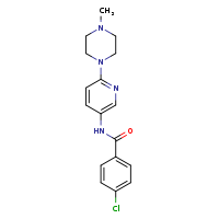 4-chloro-N-[6-(4-methylpiperazin-1-yl)pyridin-3-yl]benzamide