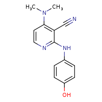 4-(dimethylamino)-2-[(4-hydroxyphenyl)amino]pyridine-3-carbonitrile
