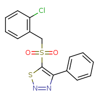 5-[(2-chlorophenyl)methanesulfonyl]-4-phenyl-1,2,3-thiadiazole