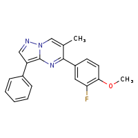 5-(3-fluoro-4-methoxyphenyl)-6-methyl-3-phenylpyrazolo[1,5-a]pyrimidine