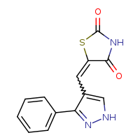 5-[(3-phenyl-1H-pyrazol-4-yl)methylidene]-1,3-thiazolidine-2,4-dione