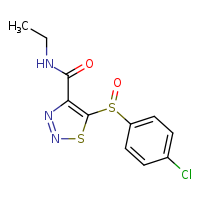 5-(4-chlorobenzenesulfinyl)-N-ethyl-1,2,3-thiadiazole-4-carboxamide