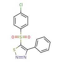 5-(4-chlorobenzenesulfonyl)-4-phenyl-1,2,3-thiadiazole