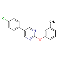 5-(4-chlorophenyl)-2-(3-methylphenoxy)pyrimidine