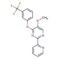 5-methoxy-2-(pyridin-2-yl)-4-[3-(trifluoromethyl)phenoxy]pyrimidine