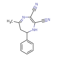 5-methyl-7-phenyl-6,7-dihydro-1H-1,4-diazepine-2,3-dicarbonitrile