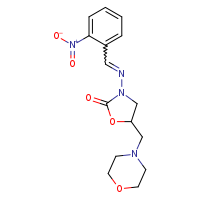 5-(morpholin-4-ylmethyl)-3-{[(2-nitrophenyl)methylidene]amino}-1,3-oxazolidin-2-one