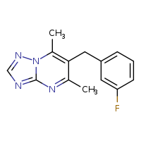 6-[(3-fluorophenyl)methyl]-5,7-dimethyl-[1,2,4]triazolo[1,5-a]pyrimidine