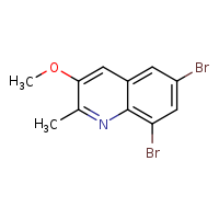 6,8-dibromo-3-methoxy-2-methylquinoline