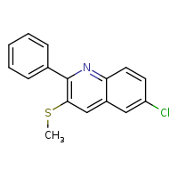 6-chloro-3-(methylsulfanyl)-2-phenylquinoline