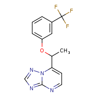 7-{1-[3-(trifluoromethyl)phenoxy]ethyl}-[1,2,4]triazolo[1,5-a]pyrimidine