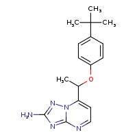 7-[1-(4-tert-butylphenoxy)ethyl]-[1,2,4]triazolo[1,5-a]pyrimidin-2-amine