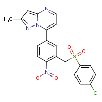 7-{3-[(4-chlorobenzenesulfonyl)methyl]-4-nitrophenyl}-2-methylpyrazolo[1,5-a]pyrimidine