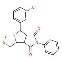 7-(3-chlorophenyl)-10-phenyl-4-thia-6,10-diazatricyclo[6.3.0.0²,?]undecane-9,11-dione