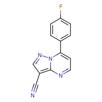 7-(4-fluorophenyl)pyrazolo[1,5-a]pyrimidine-3-carbonitrile