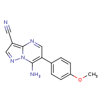 7-amino-6-(4-methoxyphenyl)pyrazolo[1,5-a]pyrimidine-3-carbonitrile
