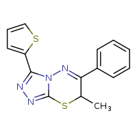 7-methyl-6-phenyl-3-(thiophen-2-yl)-7H-[1,2,4]triazolo[3,4-b][1,3,4]thiadiazine