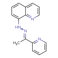 8-{2-[1-(pyridin-2-yl)ethylidene]hydrazin-1-yl}quinoline