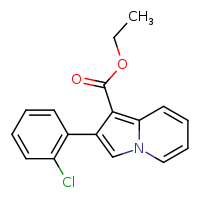ethyl 2-(2-chlorophenyl)indolizine-1-carboxylate