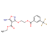 ethyl 5-amino-3-{2-[3-(trifluoromethyl)benzoyloxy]ethoxy}-1,2-oxazole-4-carboxylate