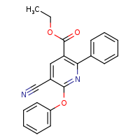 ethyl 5-cyano-6-phenoxy-2-phenylpyridine-3-carboxylate