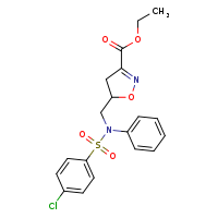 ethyl 5-[(N-phenyl-4-chlorobenzenesulfonamido)methyl]-4,5-dihydro-1,2-oxazole-3-carboxylate