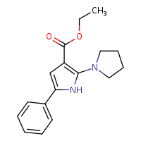ethyl 5-phenyl-2-(pyrrolidin-1-yl)-1H-pyrrole-3-carboxylate
