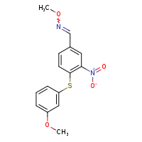 methoxy({4-[(3-methoxyphenyl)sulfanyl]-3-nitrophenyl}methylidene)amine