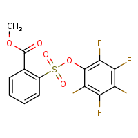 methyl 2-(2,3,4,5,6-pentafluorophenoxysulfonyl)benzoate