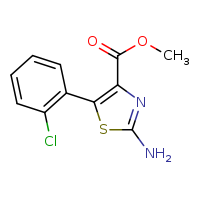 methyl 2-amino-5-(2-chlorophenyl)-1,3-thiazole-4-carboxylate