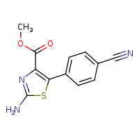methyl 2-amino-5-(4-cyanophenyl)-1,3-thiazole-4-carboxylate
